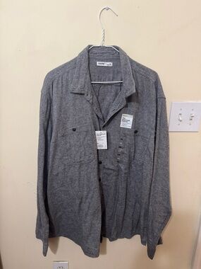 Sonoma Gray Twill Button-Up Shirt